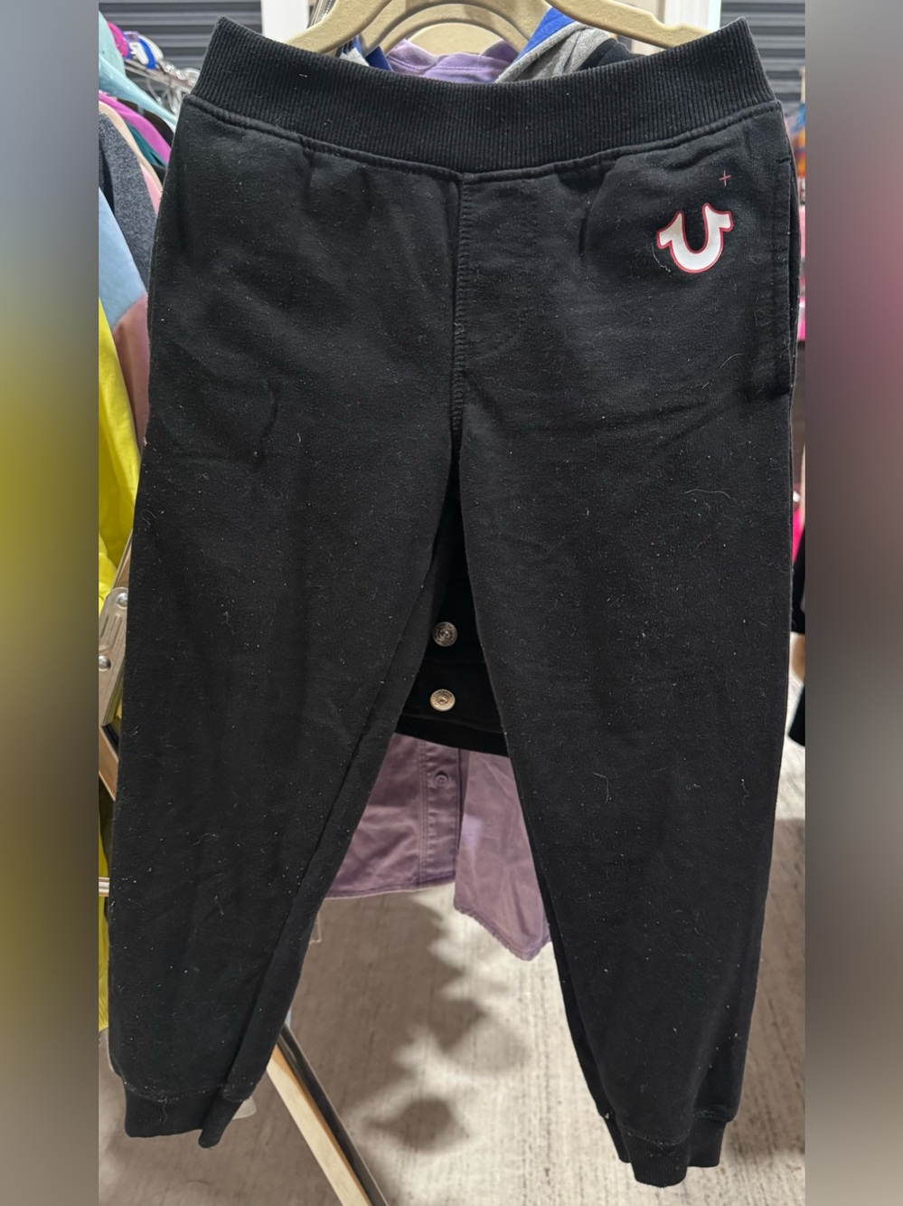 TRUE RELIGION UNISEX SWEATPANTS KIDS SZ 6 EXCELLENT USED COND EUC 100% AUTHENTIC